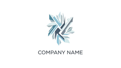 Company Logo Design with Abstract Elements.