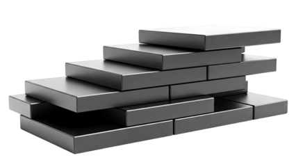 Black Rectangular Blocks Stacked