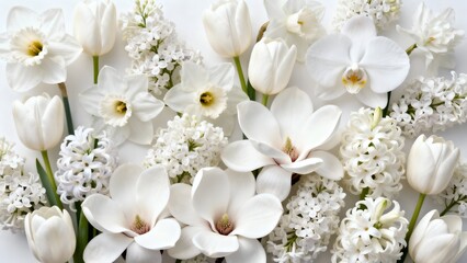 Fototapeta premium white flowers in the garden