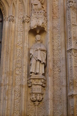 Obraz premium Ornamental details of the exterior façade of the Mosque of Córdoba