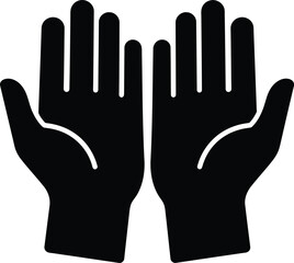 Obraz premium Open hands icon Vector