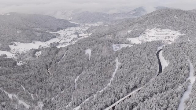 Winter im Nordschwarzwald - Luftaufnahme