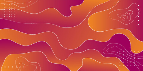 Abstract modern graphic element. Dynamical colored forms and waves. Gradient abstract banner with flowing liquid shapes. Template for the design of a website landing page or background.