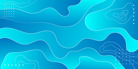 Abstract modern graphic element. Dynamical colored forms and waves. Gradient abstract banner with flowing liquid shapes. Template for the design of a website landing page or background.