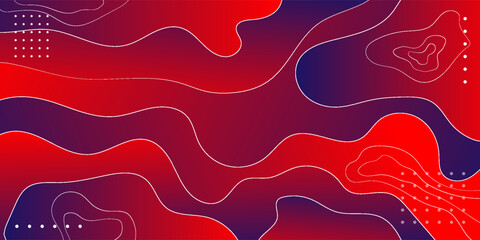 Abstract modern graphic element. Dynamical colored forms and waves. Gradient abstract banner with flowing liquid shapes. Template for the design of a website landing page or background.