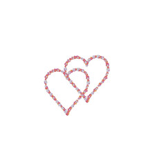 Obraz premium heart of red beads