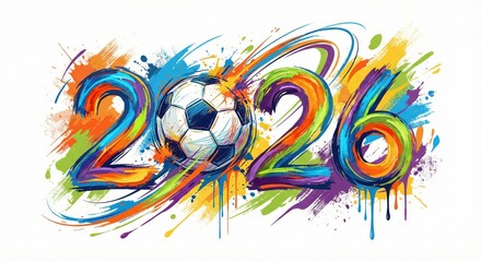 Celebrating the 2026 world cup with vibrant soccer spirit