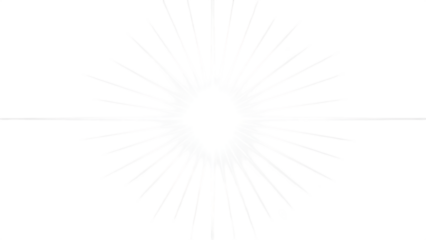 Symmetrical white flower isolated on white background