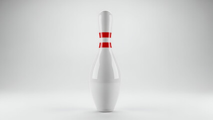 bowling pins and bowling ball