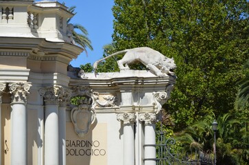 Entrance to Bioparco, Villa Borghese Gardens