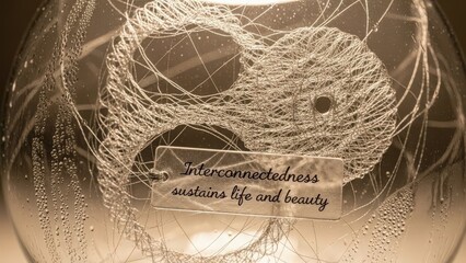 Interconnectedness Symbol and Wire Art