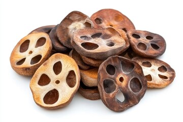 Fototapeta premium Dried Lotus Root Slices
