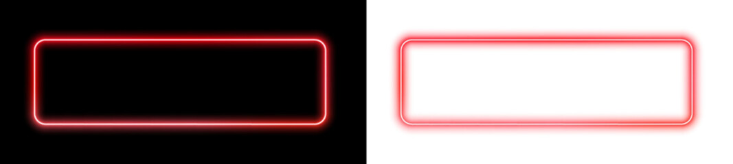 Obraz premium Electric LED square frame with smooth gradient light and futuristic borders. Box color line form shows balanced illumination in PNG. Neon appears once as a subtle highlight vector.