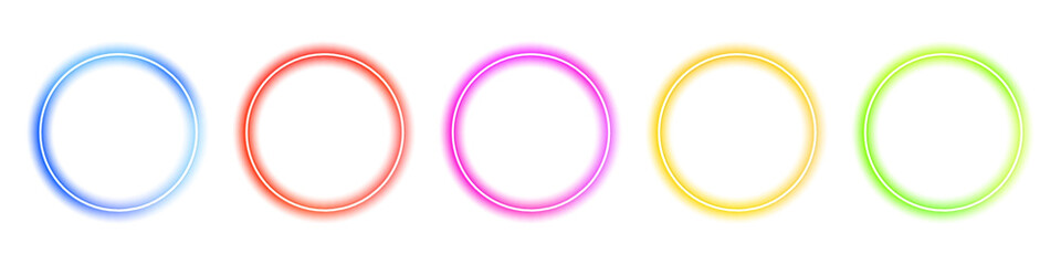 Gradient square frame with glowing electric LED edges. Futuristic box layout emphasizes clean lines and soft illumination in PNG. Neon is included one time as highlight vector. © ikril