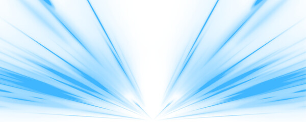 Glowing blue neon laser streaks move across city highways. Light wave trails, motion swirls, and energy lines show dynamic speed and traffic flow. Vector illustration PNG. © ikril