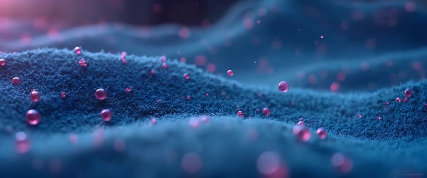 Elegant wallpaper design featuring minimalist elements inspired by single cell genomics offering expansive negative space to enhance clarity in showcasing individual cell analysis and innovative studi