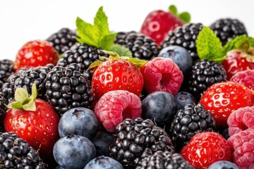 A vibrant assortment of fresh berries and fruit