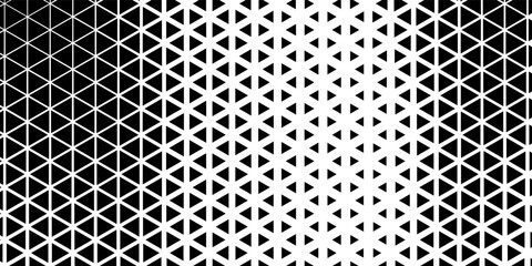 Seamless halftone triangle pattern. Random vector noise texture