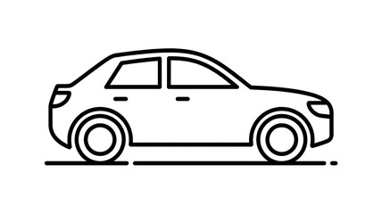Naklejka premium Car vector illustration with sleek sports design and shiny vintage style