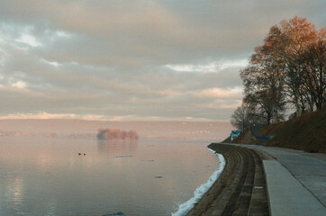 River during sunrise