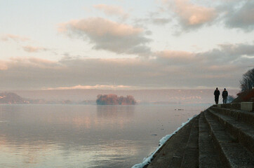 River during sunrise