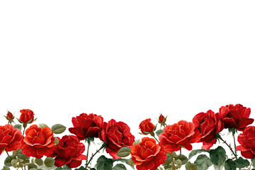 Red roses flower watercolor frame for wedding, birthday, card, background, invitation, wallpaper, sticker, decoration etc.
