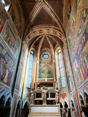 Interior view of the Scrovegni Chapel in Padua, Veneto, Italy