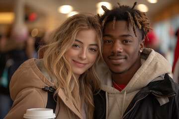 A woman with long hair and a man with dreadlocks are posing for a picture
