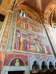 Interior view of the Scrovegni Chapel in Padua, Veneto, Italy