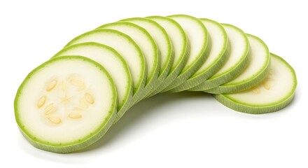 Fresh Zucchini Slices - A Vibrant and Healthy Culinary Ingredient.