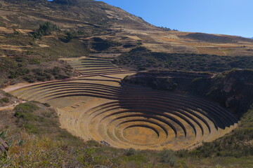 Zona Arqueologica Moray - an ancient Incan structure for cultivating plants