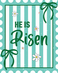 He is Risen Postage Stamp Png, Christian