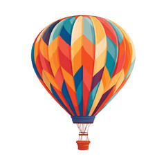 Fototapeta premium Colorful Hot Air Balloon Illustration.