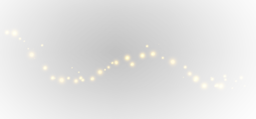 PNG Glitter Golden Bokeh Light Overlay 