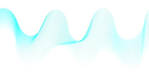 Vector wave digital white and blue gradient blend futuristic technology. flow tech transparent line stripe energy connection web music and sound. beautiful dynamic smooth space texture background. © MdLothfor