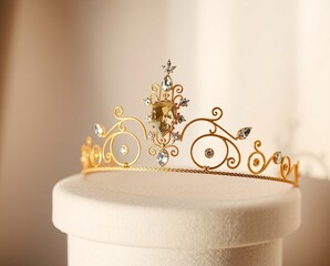 A luxury gold chandelier illuminates an elegant interior featuring wedding rings and a decorated table within a modern home design showcasing a stylish mirror and clean decor