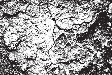 High Contrast Cracked Concrete Texture Background