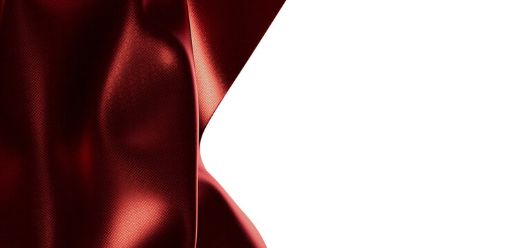 Luxurious burgundy fabric texture on white, perfect for design and backgrounds, elegant, smooth, ric