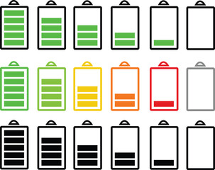 Battery power level icon set, Battery power level icon set, red empty pictogram, green full charged symbol, charging indicator stock illustration
Alkaline, Art, Authority, Battery, Battery Charger