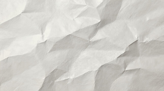 Crumpled white paper texture