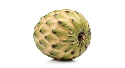 Obraz premium Fresh Custard Apple on White Background.