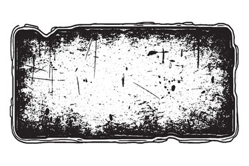 Grunge Distressed Rectangular Frame Border Texture