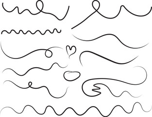 hand drawn vector illustration of a mustache