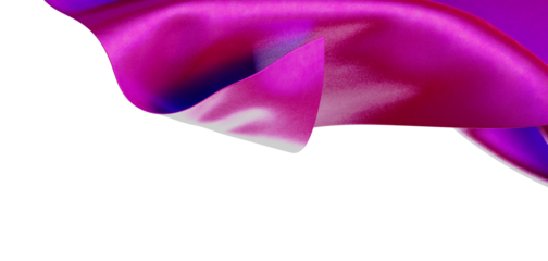 Elegant abstract of flowing pink fabric with purple and blue tones. Perfect for designs, textures, and backgrounds, clea