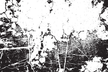 Distressed Black and White Grunge Texture with Scratches and Cracks
