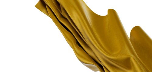 Luxurious golden fabric flowing, showcasing texture and folds. Perfect for design, fashion, and abstract concepts, again