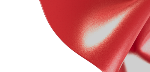 Red fabric background with a soft light. Perfect for artistic designs, backgrounds and graphic elements, simple elegant