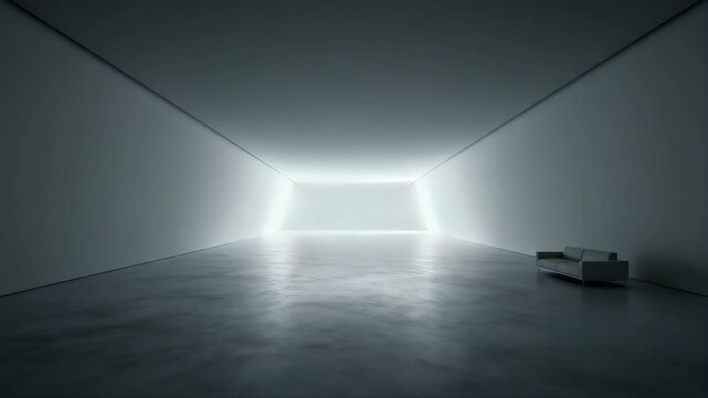 abstract light in the dark room