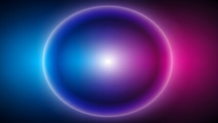 Obraz premium Futuristic abstract circle gradient background with smooth light transitions and modern visual balance.