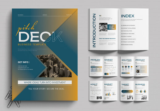 Business Pitch Deck Brochure Design